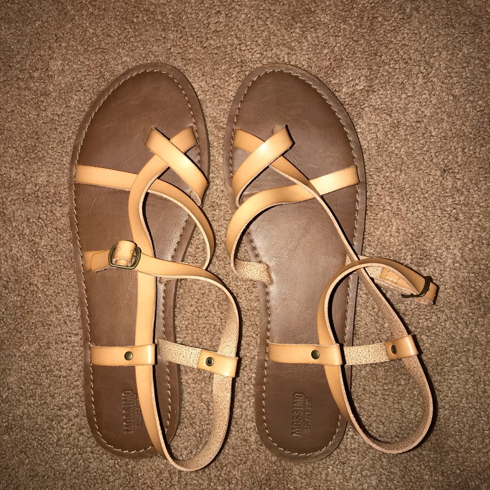 Tan sandals